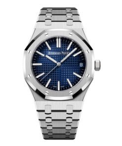 Clone Audemars Piguet 1:1 perfect replica of Royal Oak watch smoked blue dial 41mm 15510BC. OO.1320BC.04