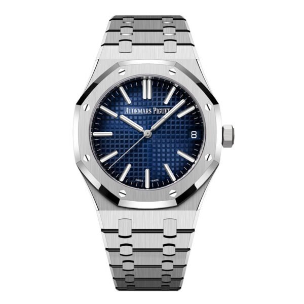 Clone Audemars Piguet 1:1 perfect replica of Royal Oak watch smoked blue dial 41mm 15510BC. OO.1320BC.04